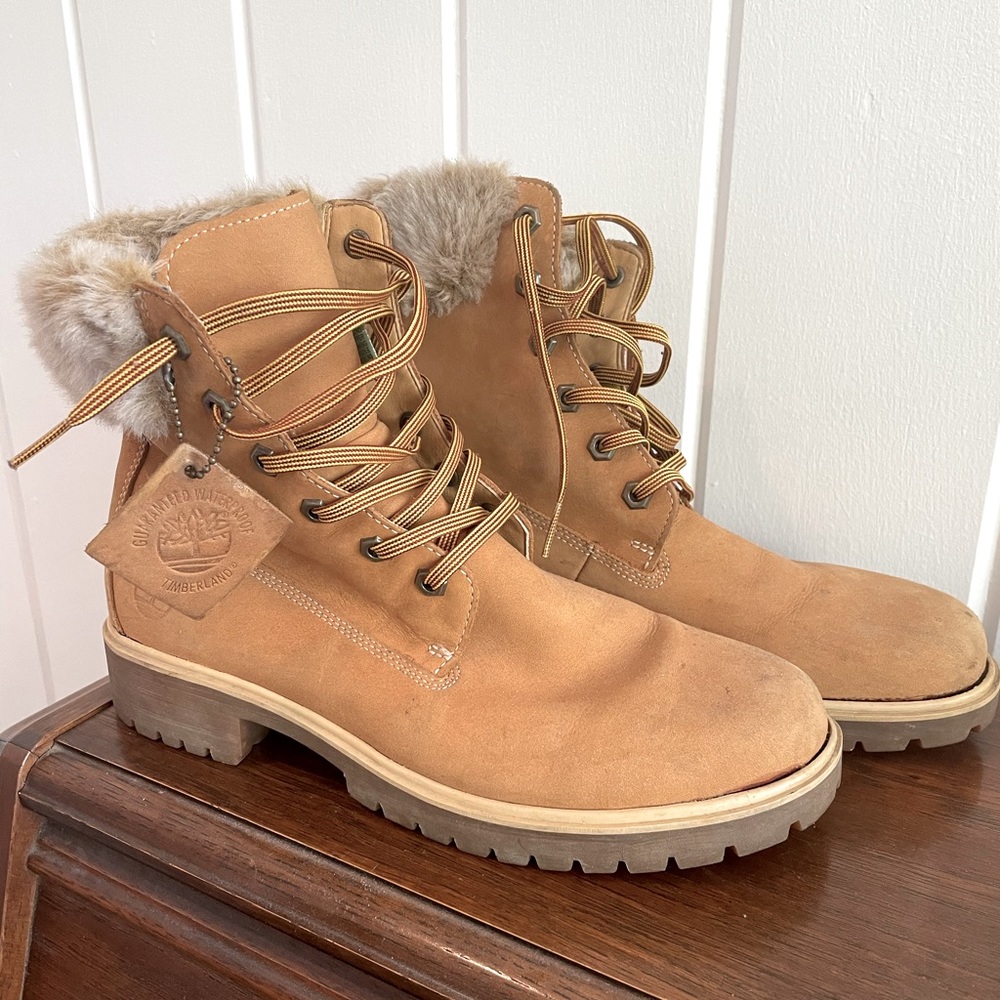 Timberland Boots Faux Fur Lined W9